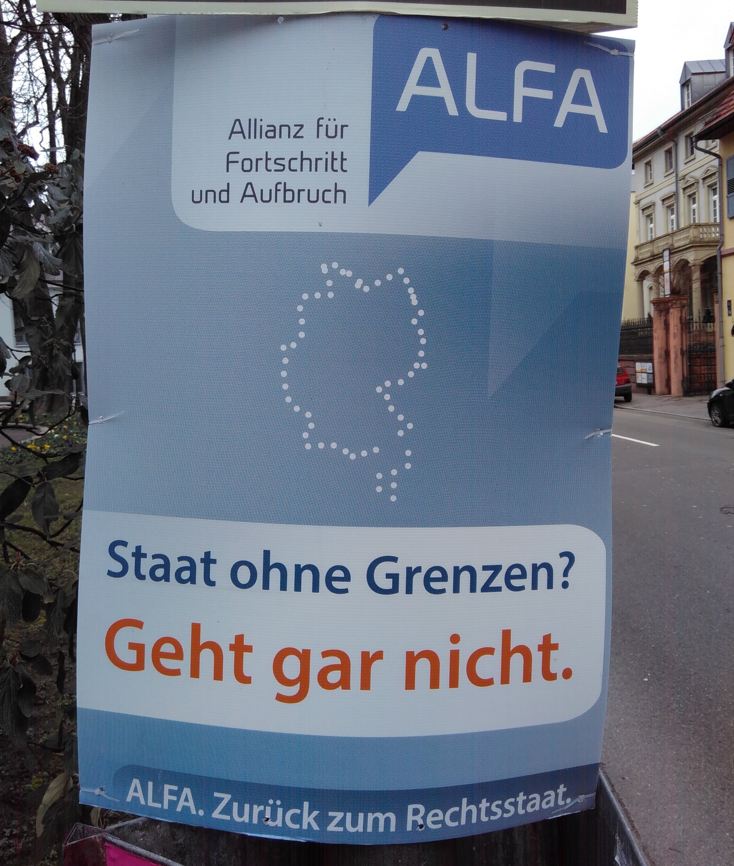 Wahlplakat der Alfa 2016
